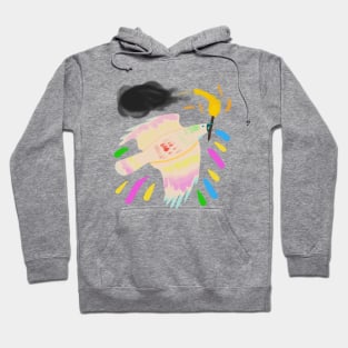 Rainbow Crow (light) Hoodie